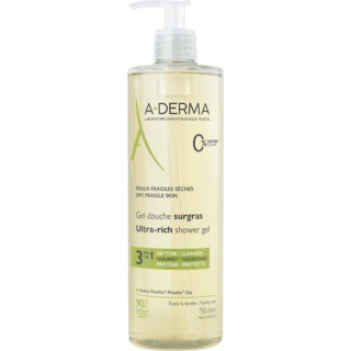 A-Derma Gel Douche Surgras 3 In 1 Ζελ Καθαρισμού Για Το Ξηρό Δέρμα 750ml
