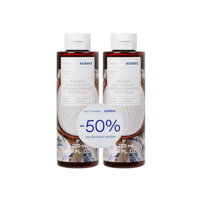 Korres Γιαούρτι Αφρόλουτρο σε Gel 2x250ml Korres Γιαούρτι Αφρόλουτρο σε Gel 2x250ml