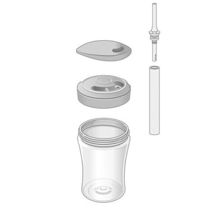 Nuk Παιδικό Ποτηράκι "Action Cup" από Πλαστικό Ροζ 230ml για 12m+