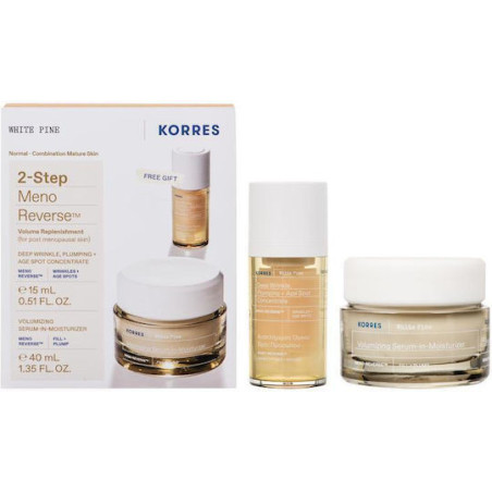 Korres PROMO White Pine Aναπλήρωση Όγκου Kρέμα Hμέρας 40ml + ΔΩΡΟ Aναπλήρωση Όγκου Oρός Προσώπου 15ml