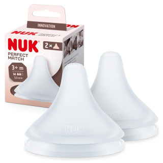 Nuk Θηλές από Σιλικόνη Μεσαίας Ροής για 3+ μηνών 2τμχ