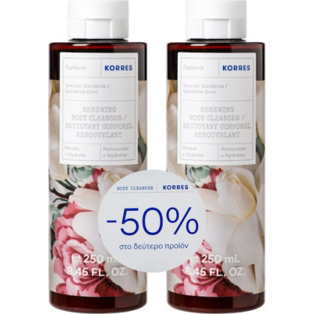Korres Γαρδένια Αφρόλουτρο σε Gel (2x250ml) 500ml
