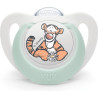 Nuk Πιπίλα Σιλικόνης Star Tiger White/Mint για 0-6 μηνών