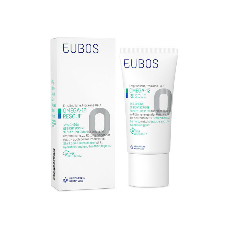 Eubos Omega-12 Rescue Ενυδατική Κρέμα Προσώπου Ημέρας για Ξηρές/Ευαίσθητες Επιδερμίδες 50ml Eubos Omega-12 Rescue Ενυδατική Κρέμα Προσώπου Ημέρας για Ξηρές/Ευαίσθητες Επιδερμίδες 50ml
