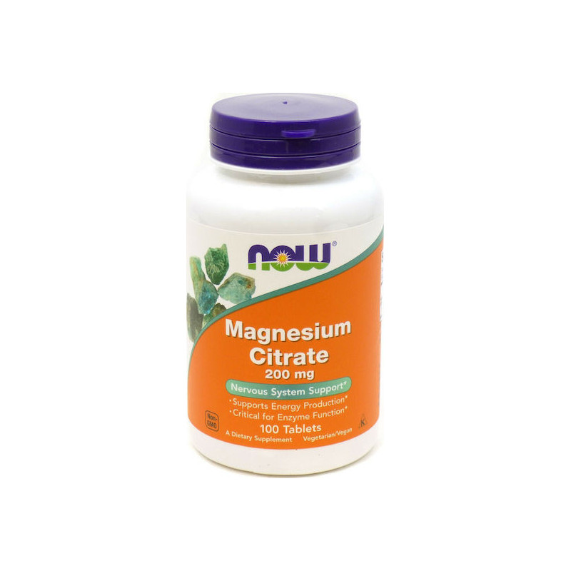 Now Foods Magnesium Citrate 100 ταμπλέτες Now Foods Magnesium Citrate 100 ταμπλέτες