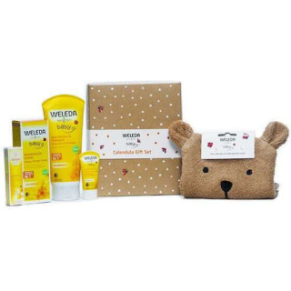 Weleda Promo Baby Calendula Nappy Change Cream (75+10ml) Body Wash (200+20ml) & Γάντι Μπάνιου (1τμχ)