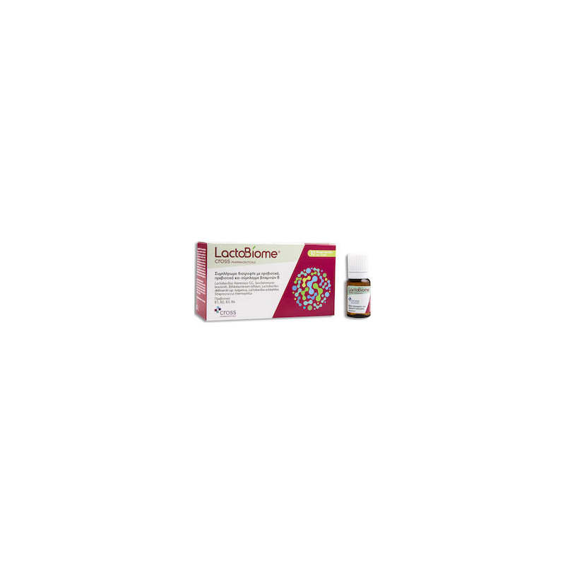 Cross Pharmaceuticals LactoBiome με Προβιοτικά και Πρεβιοτικά 10x10ml Cross Pharmaceuticals LactoBiome με Προβιοτικά και Πρεβιοτικά 10x10ml