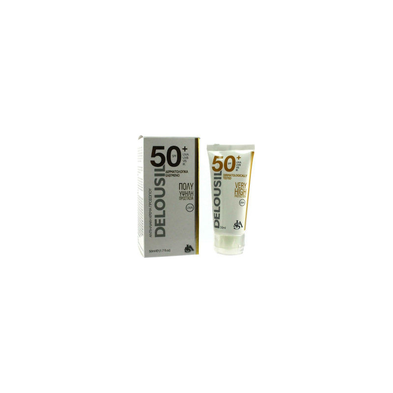 Delousil Αντηλιακή Κρέμα Προσώπου SPF50 50ml Delousil Αντηλιακή Κρέμα Προσώπου SPF50 50ml