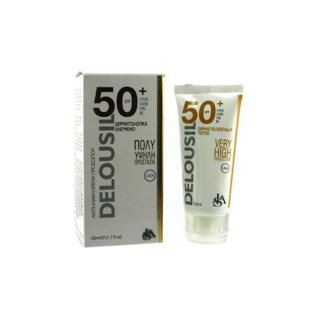 Delousil Αντηλιακή Κρέμα Προσώπου SPF50 50ml