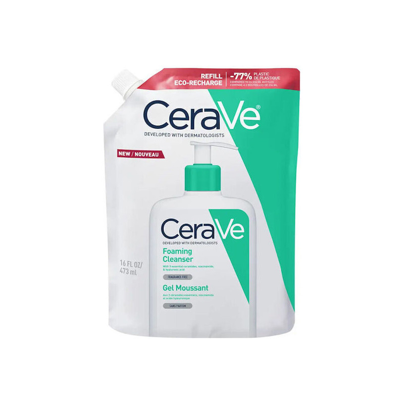 CeraVe Foaming Cleanser Refill Gel Καθαρισμού Προσώπου 473ml CeraVe Foaming Cleanser Refill Gel Καθαρισμού Προσώπου 473ml