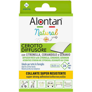 ALONTAN Natural Αυτοκόλλητα Εντομοαπωθητικά Τσιρότα 38x38mm 24τμχ