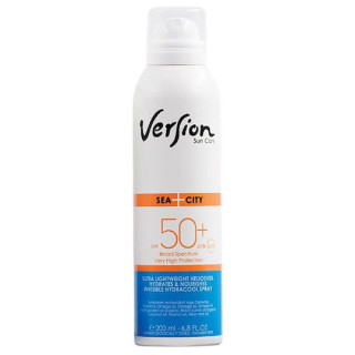 Version Sea & City Invisible Hydracool Spray SPF50+,Αόρατο Σπρέι Σώματος SPF50+ 200ml