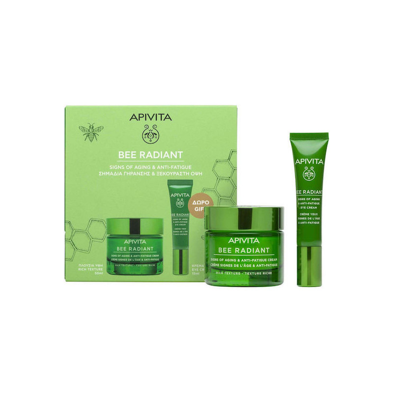 Apivita Promo Bee Radiant Signs of Aging +& Anti-Fatigue Cream 50ml + ΔΩΡΟ Eye Cream 15ml Apivita Promo Bee Radiant Signs of Aging +& Anti-Fatigue Cream 50ml + ΔΩΡΟ Eye Cream 15ml