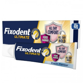 Fixodent Ultimate Fresh Flavor Στερεωτική Κρέμα Τεχνητής Οδοντοστοιχίας 40g
