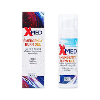 X-Med Emergency Burn Gel Γέλη για τη Θεραπεία Ελαφρών Εγκαυμάτων & Αμυχών 50g