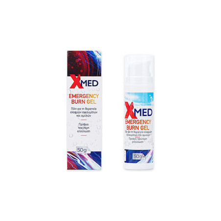 X-Med Emergency Burn Gel Γέλη για τη Θεραπεία Ελαφρών Εγκαυμάτων & Αμυχών 50g