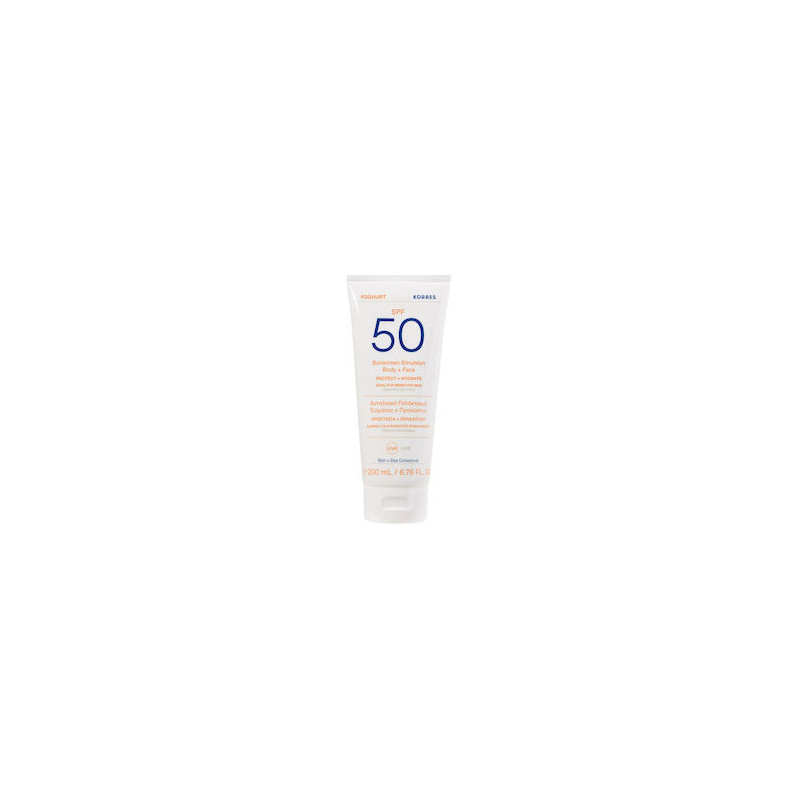 Korres Yoghurt Αντηλιακό Προσώπου και Σώματος SPF50 200ml Korres Yoghurt Αντηλιακό Προσώπου και Σώματος SPF50 200ml