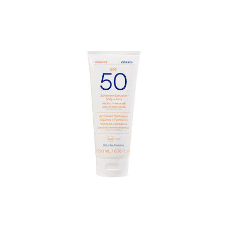 Korres Yoghurt Αντηλιακό Προσώπου και Σώματος SPF50 200ml