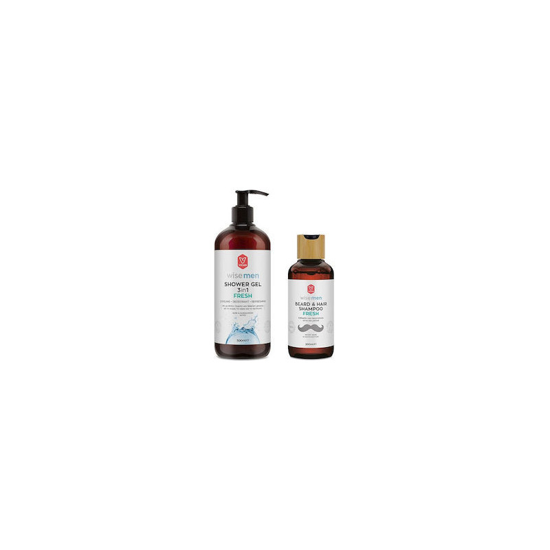 Vican Wise Men Shower Gel Fresh 3in1 500ml & Δώρο Beard & Hair Shampoo Fresh 200ml Vican Wise Men Shower Gel Fresh 3in1 500ml & Δώρο Beard & Hair Shampoo Fresh 200ml