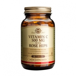 Solgar Vitamin C Rose Hips 500mg 100 ταμπλέτες
