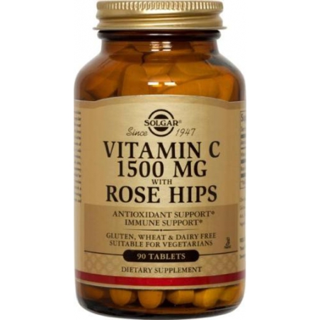 Solgar Vitamin C Rose Hips C 1500mg 90 ταμπλέτες