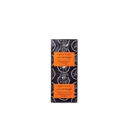 Apivita Express Beauty Μάσκα Αναζωογόνησης με Πορτοκάλι 2x8ml Apivita Express Beauty Μάσκα Αναζωογόνησης με Πορτοκάλι 2x8ml