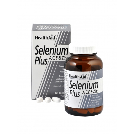 HealthAid Selenium Plus 200μg A,C,E & Zinc 60tabs
