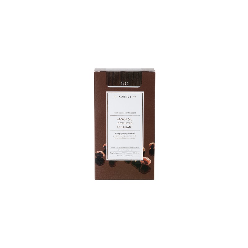 Korres Argan Oil Advanced Colorant 5.0 Καστανό Ανοιχτό Φυσικό 50ml Korres Argan Oil Advanced Colorant 5.0 Καστανό Ανοιχτό Φυσικό 50ml