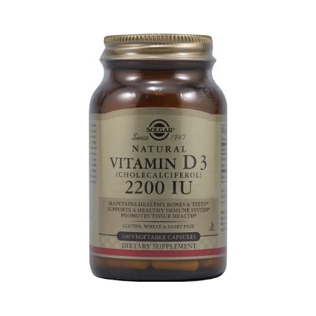 Solgar Vitamin D-3 2200 IU veg. caps 100 Φυτοκάψουλες