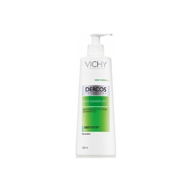 Vichy Dercos Anti - Dandruff Shampoo Normal-Oily Hair Pump 390ml